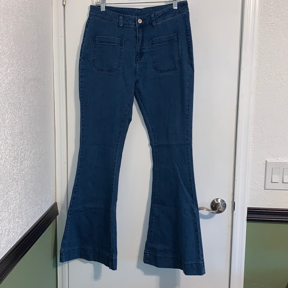 Sidefeel Flare Jeans Bell Bottom Denim Pants